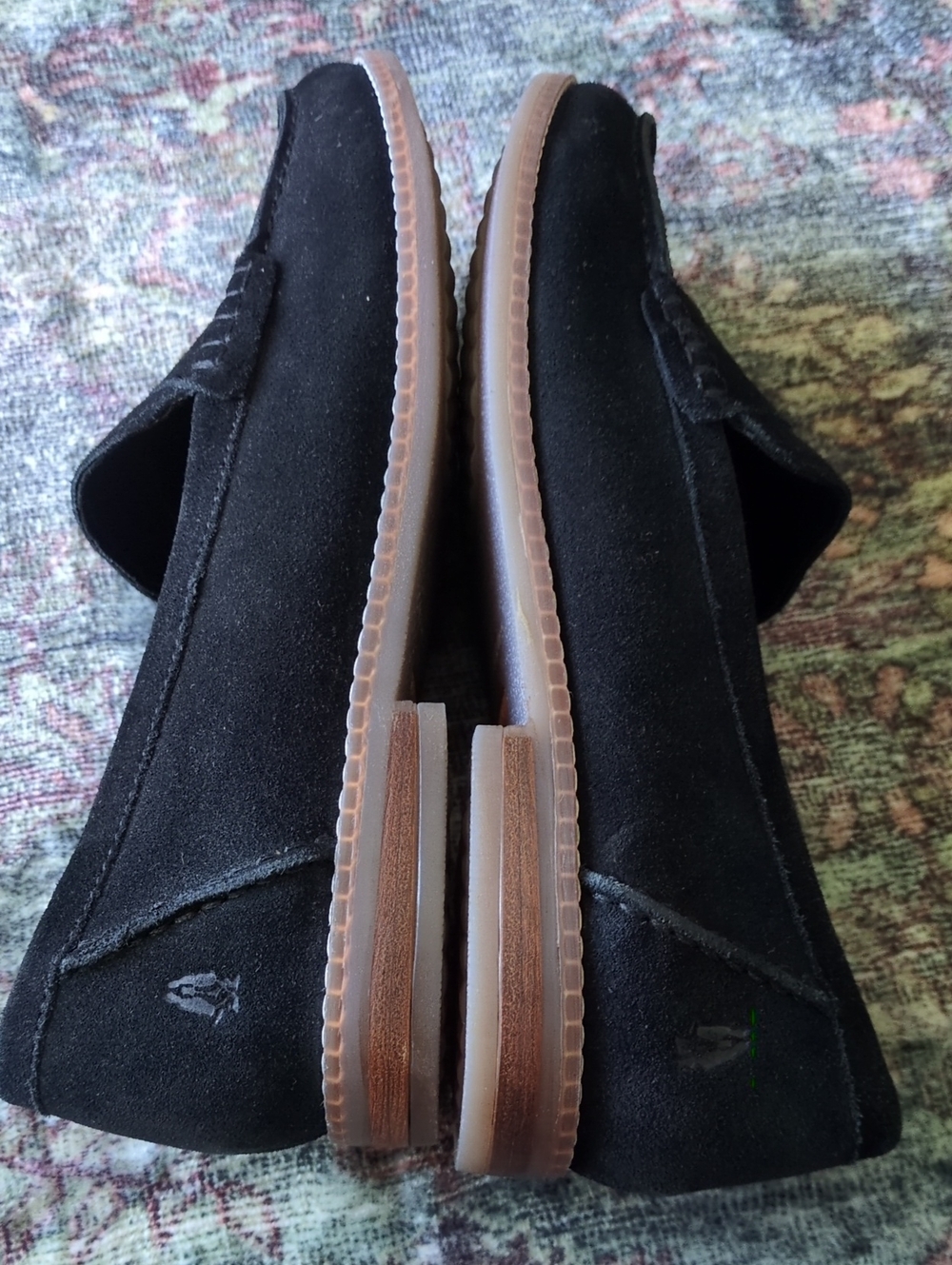 Hush Puppies Suede Penny Loafers 9.5 Wide - Picture 6 of 12